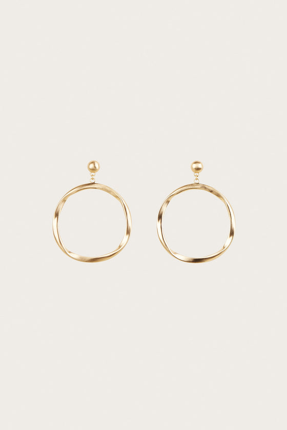 SERENA EARRING - BRUSHED BRASS
