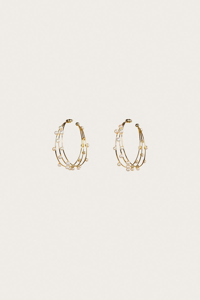 SHANTI LARGE EARRING - PEARL