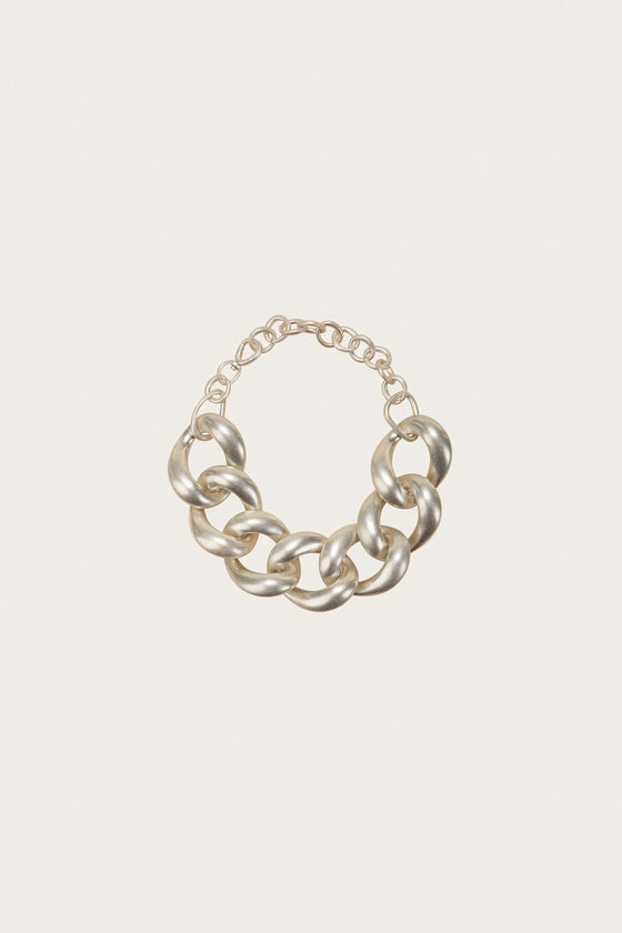 CLOE NECKLACE - BRUSHED SILVER
