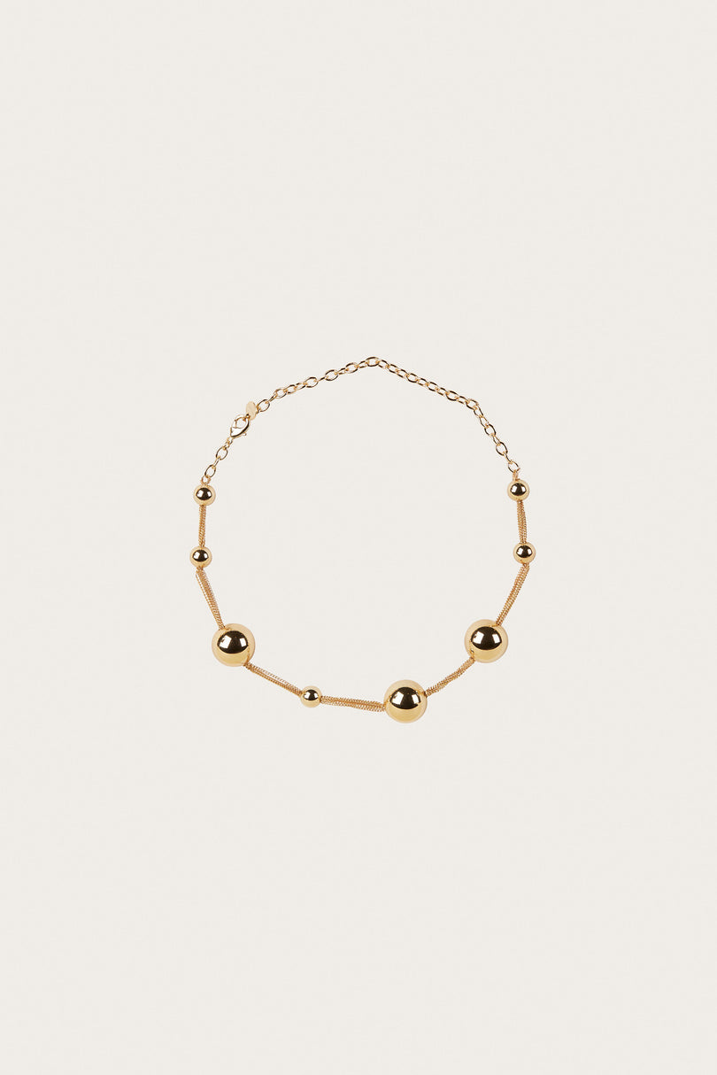 ADRIENNE CHOKER - SHINY BRASS