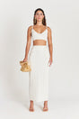 SOMAGE KNIT TOP - OFF WHITE