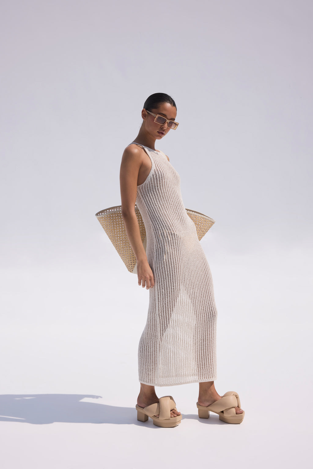 YARO KNIT DRESS - OFF WHITE